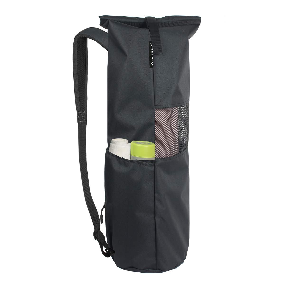 Explore Land Oxford Yoga Mat Storage Bag with Breathable Mesh Window and Large Pockets