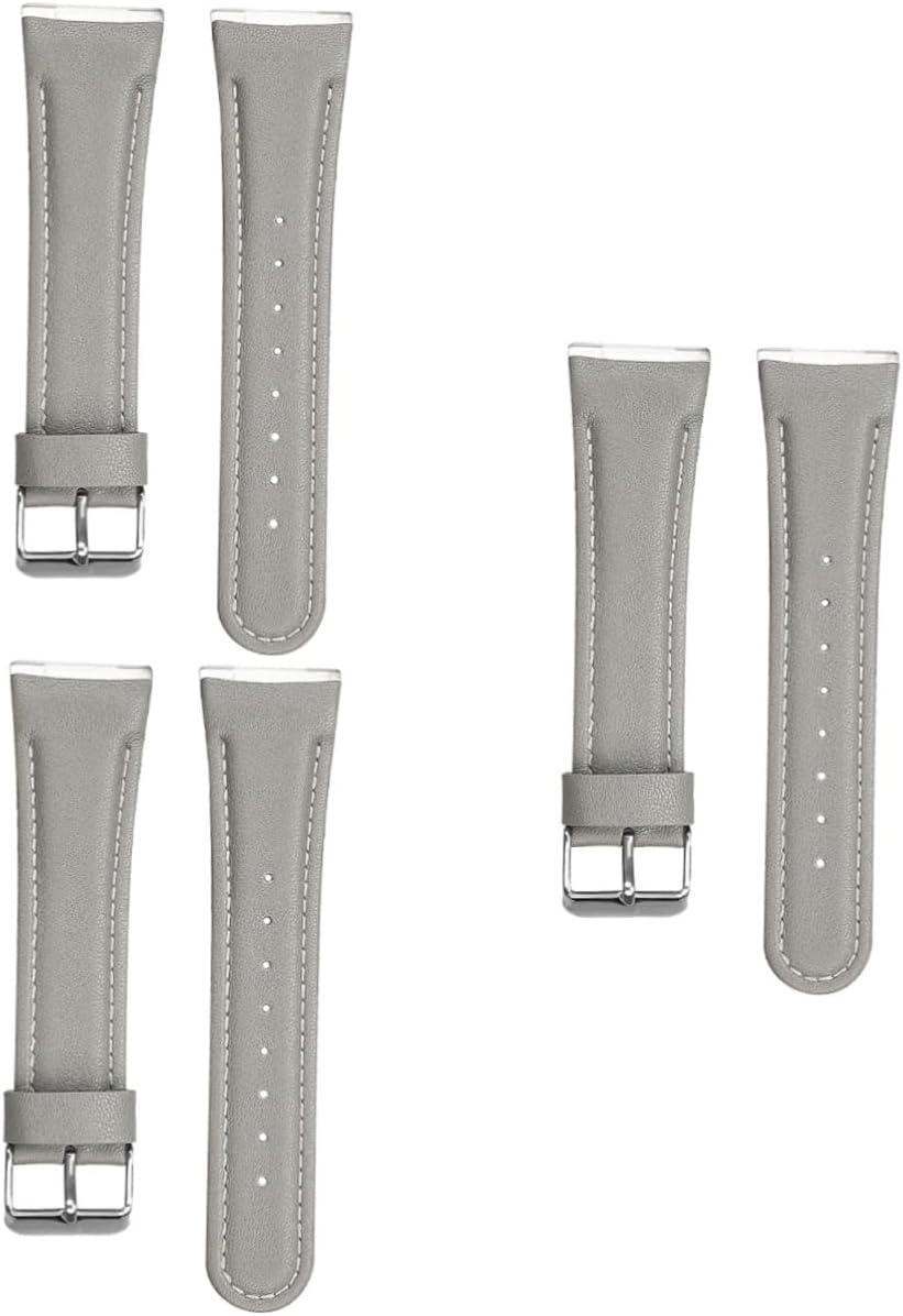 Gatuida 2pcs Versa3 Strap Lady Parts Watch Bands for Women Wristlet for Women Sense Bands Leather Sense Watch Strap Leather Watchband Bracelet Watchband Leather Watch Strap Beige Cowhide