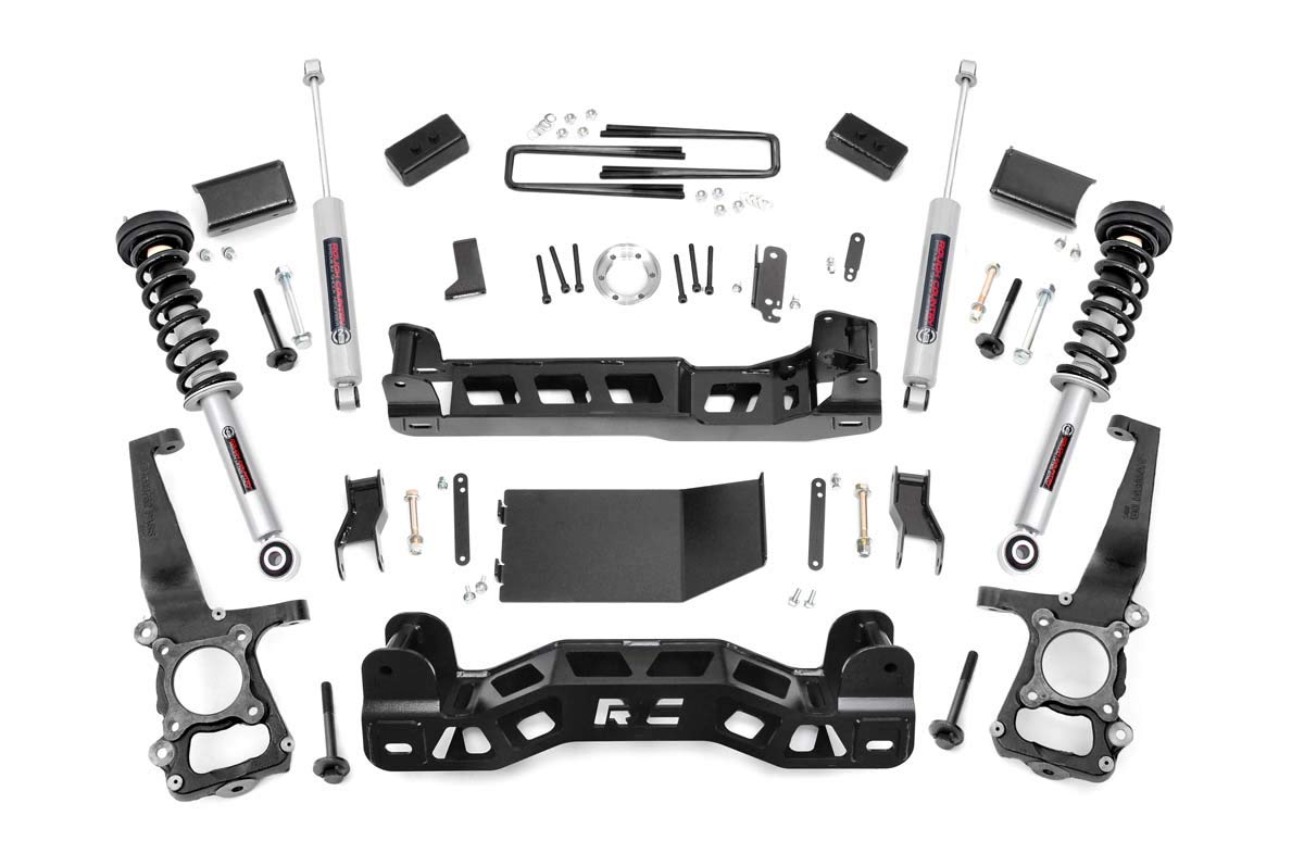 Rough Country 4" Lift Kit w/N3 Struts for 2011-2013 Ford F-150 4WD - 57432