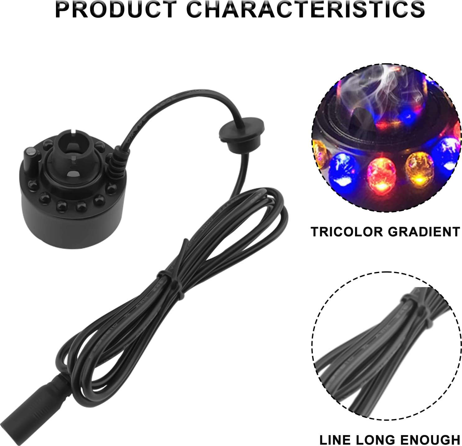 Nebulizzatore A Ultrasuoni Con 12 LED - Macchina Per Nebbia Per Halloween E Decorazioni - Foto 12