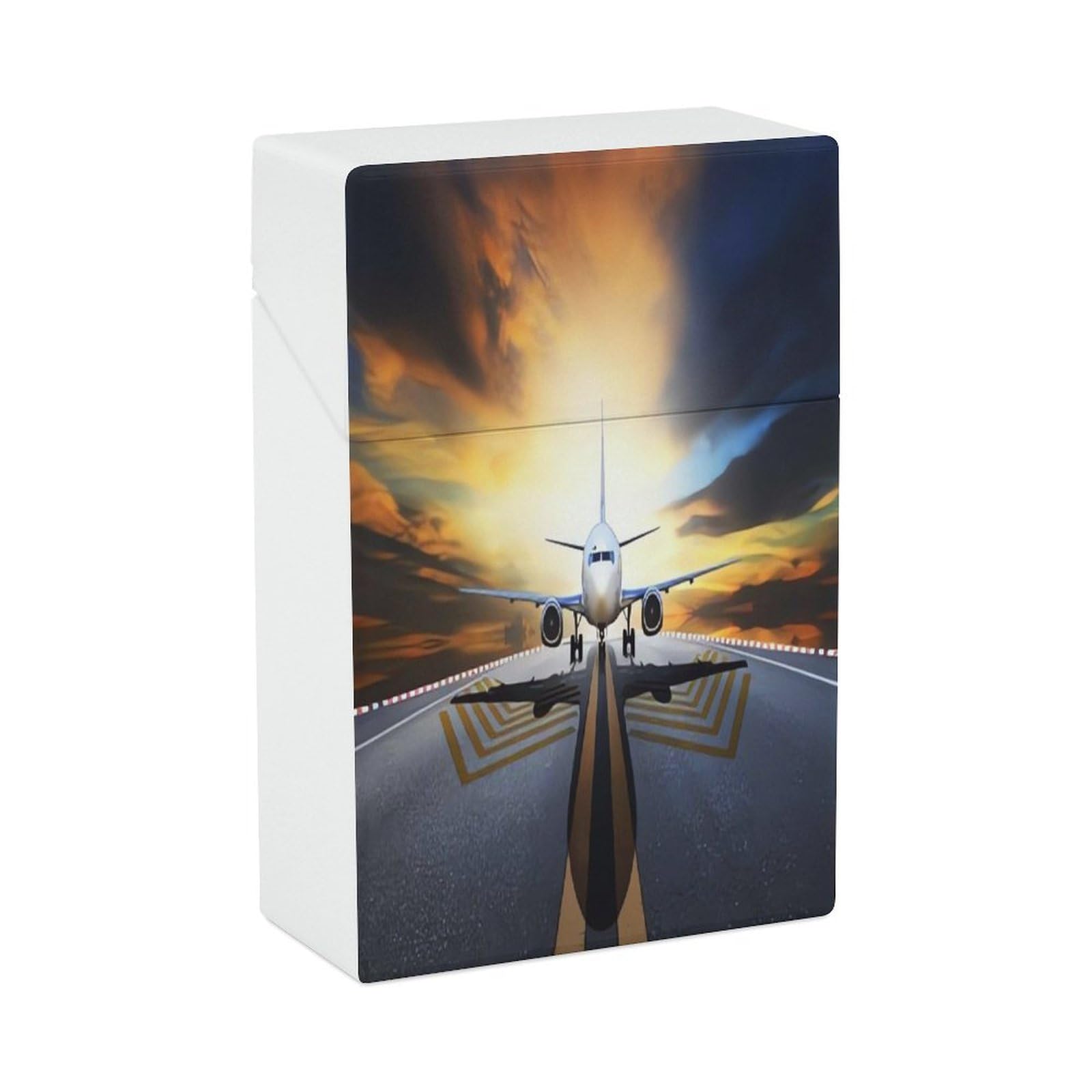 Amazon.com: Durable Plastic Cigarette Case, Backpack Airplane Print Easy  Open/Close Design Compact and Stylish Cigarette Box for Men and Women :  Health & Household