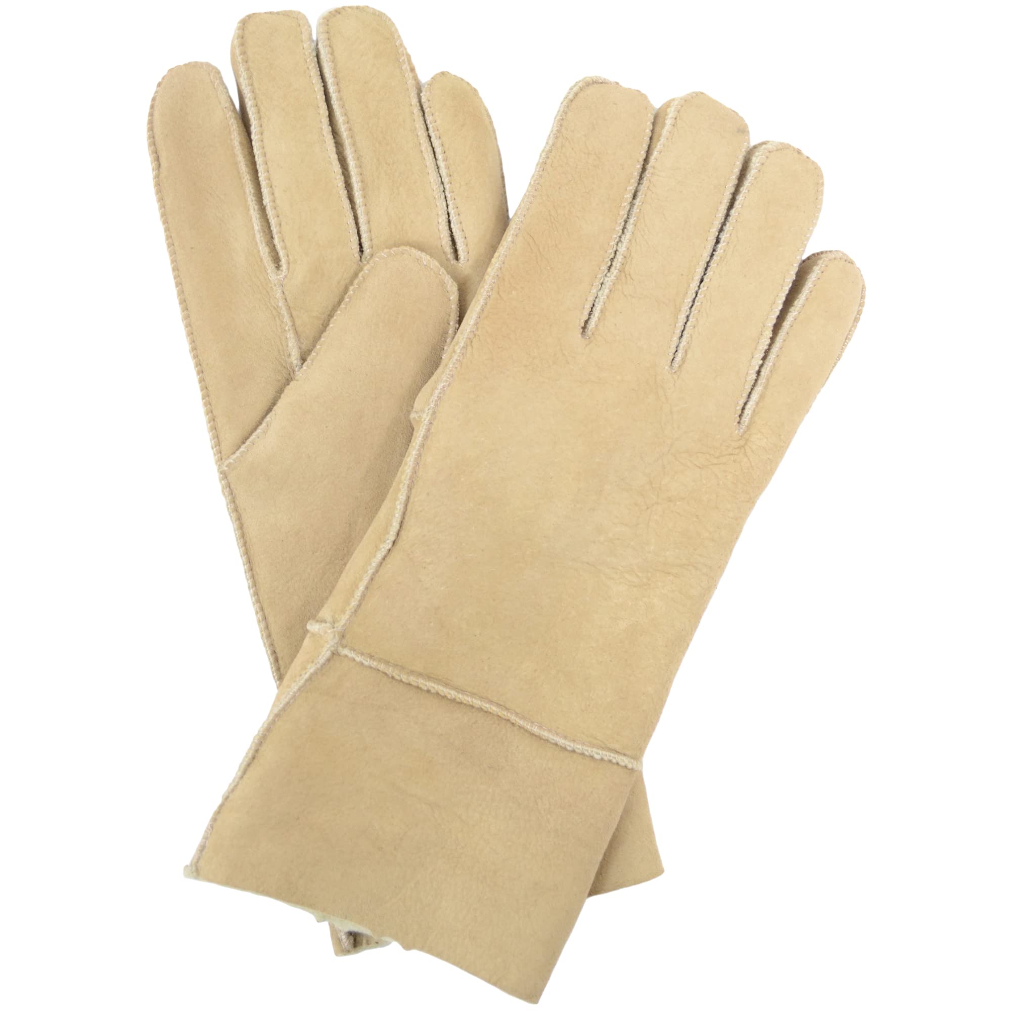 SNUGRUGS Womens 100% Genuine Sheepskin Glove - Spice - Medium (7")