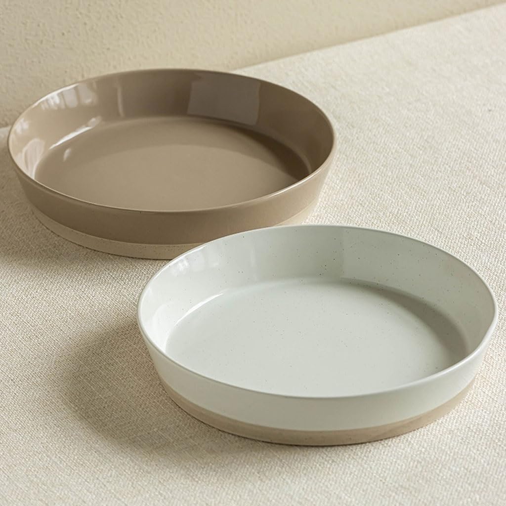 Talerz obiadowy talerze do naczyń proste głębokie danie gospodarstwo domowe okrągły talerz na zupę sałatka owocowa ceramiczna zastawa stołowa restauracja deser mały talerz do naczyń można układać w