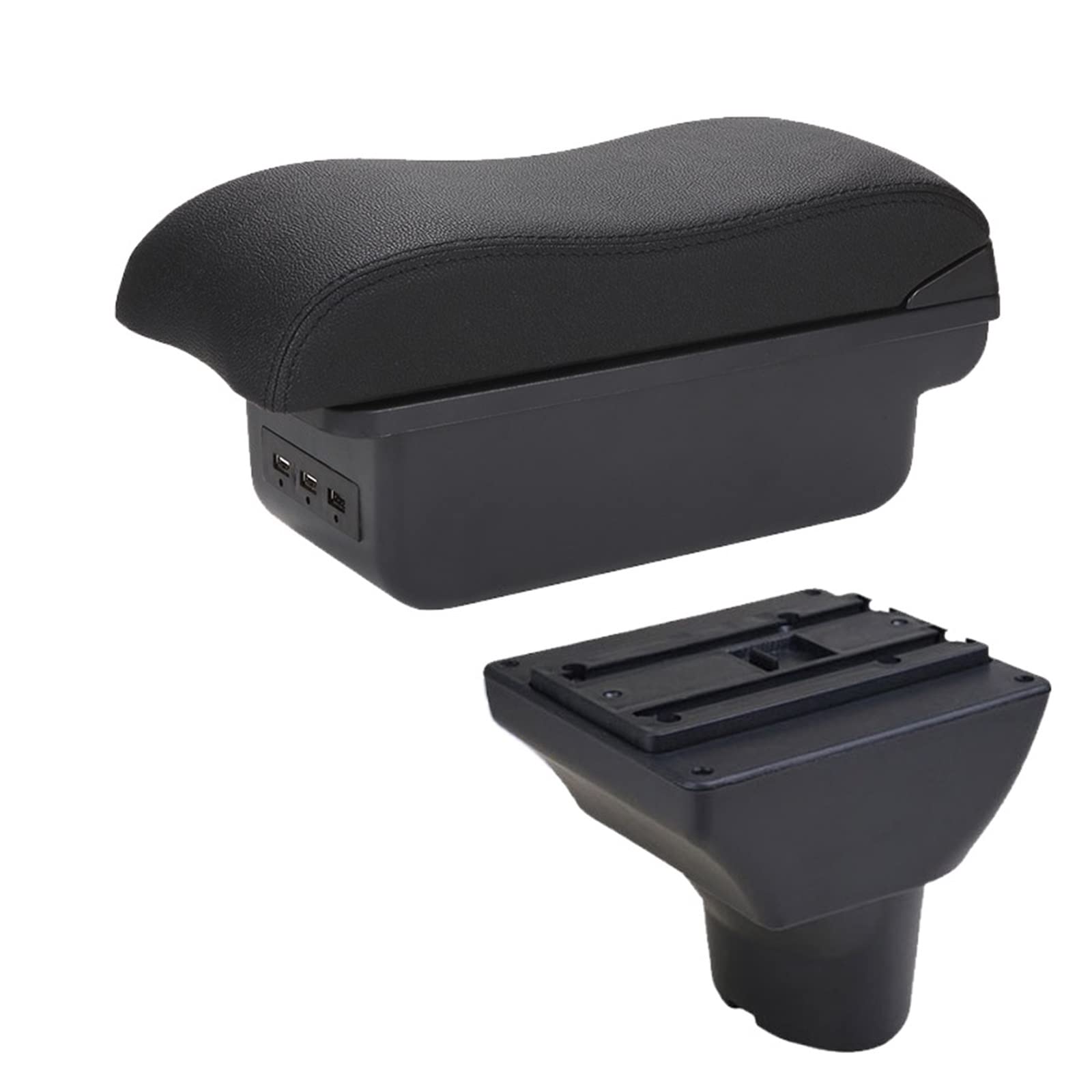 Baiqimv Armrest Box Storage Box Car Accessories Interior Parts Details Retrofit Parts Center Armrest Box For Hyundai I20(B2 3USB)