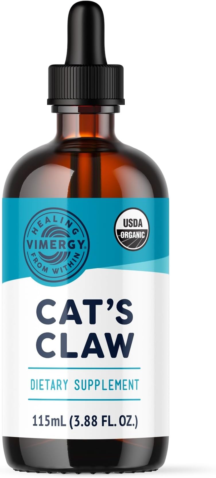 Vimergy USDA Organic Cat’s Claw Liquid – Provides Antioxidant Support* – Benefits The Immune System* – Vegan, Gluten-Free, Non-GMO – 57 Servings (115 mL)