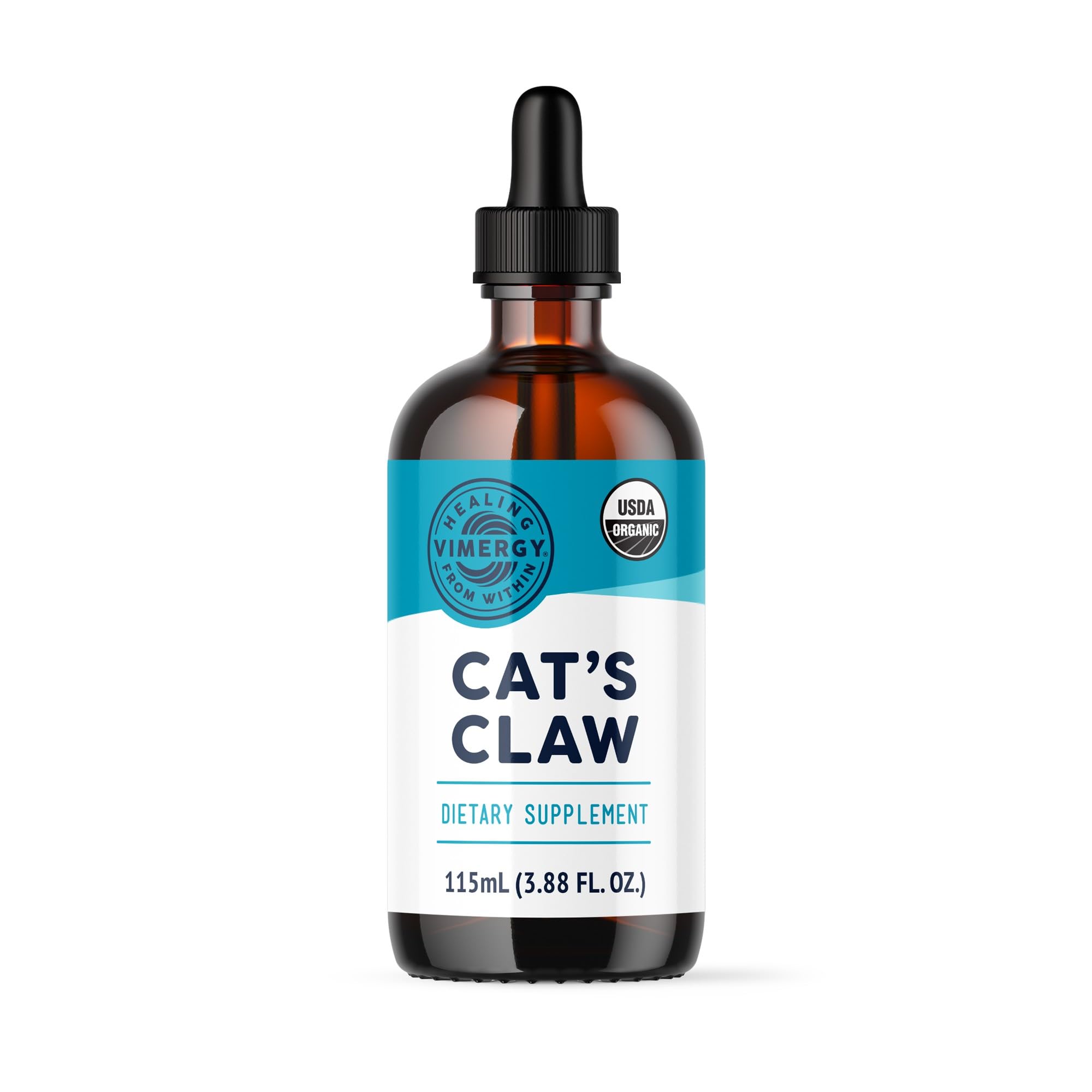 USDA Organic Cat’s Claw Extract, 57 Servings – Alcohol Free Cat’s Claw Tincture - Supports A Healthy Immune System - Gluten-Free, Non-GMO, Kosher, Vegan & Paleo Friendly (115 ml)