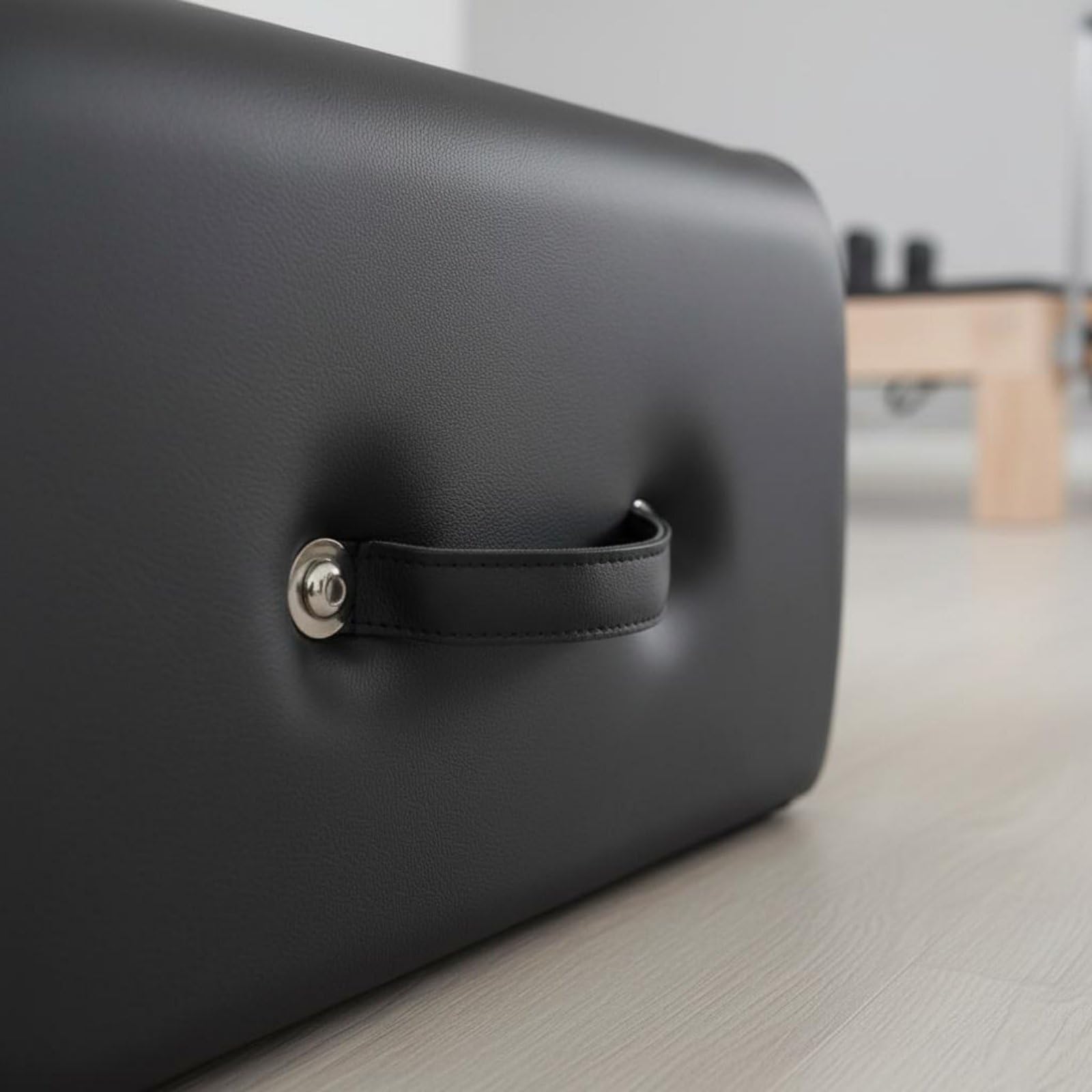 TISHITA Banco de Soporte para Pilates Caja para Reformer Accesorio Gimnasio Asiento Cómodo Firme con Espuma y Tapizado en PU Adecuado para Casa Centros de