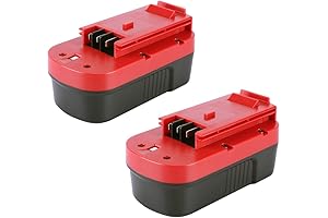 Biswaye Rechargable Battery Compatible with 18-Volt Black & Decker Power Tools