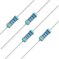 Vista 113 de 100 resistencias de 0.24 ohm 1/2 W (0.5 vatios) ±1% tolerancia de película metálica, resistencia fija múltiple de valores opcionales