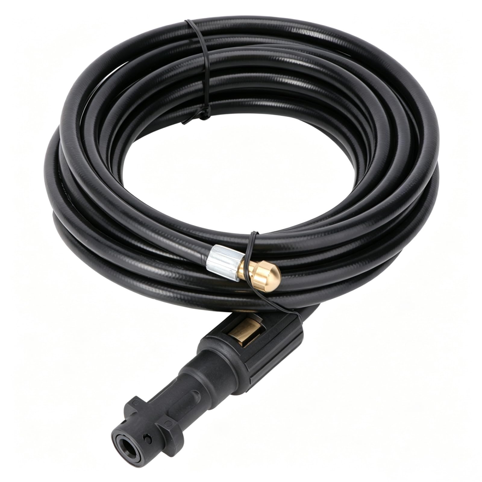 POPETPOP Manguera para Limpiadora a Presión 6m para Limpieza de Tuberías y Desagües, Tubo Resistente, Compatible con Hidrolavadora de Alta Presión, Adecuado para Alcantarillado y Desagüe