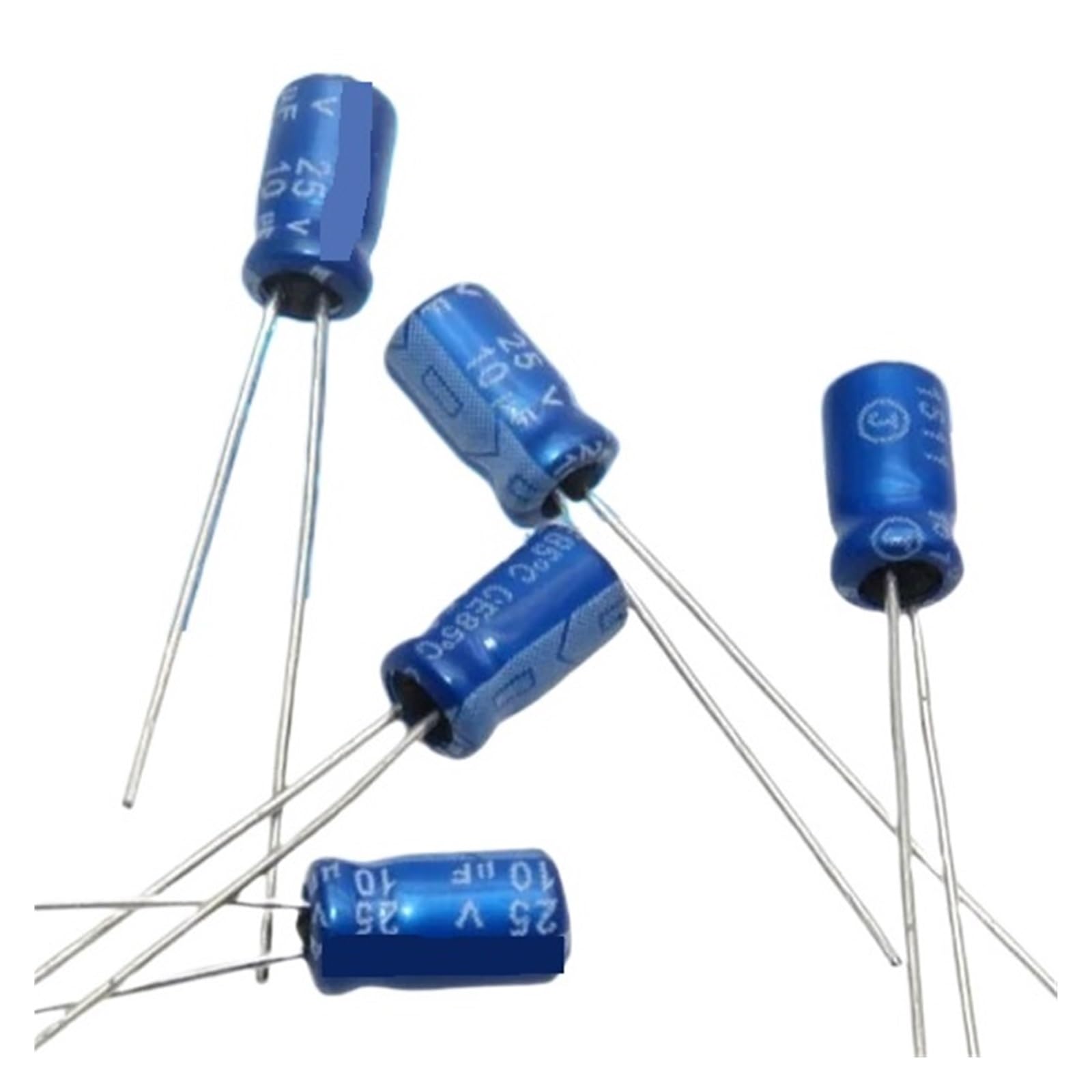 Condensateur tantale 10uF 25V composant électronique radial pas 2.5mm lot de 10 uF