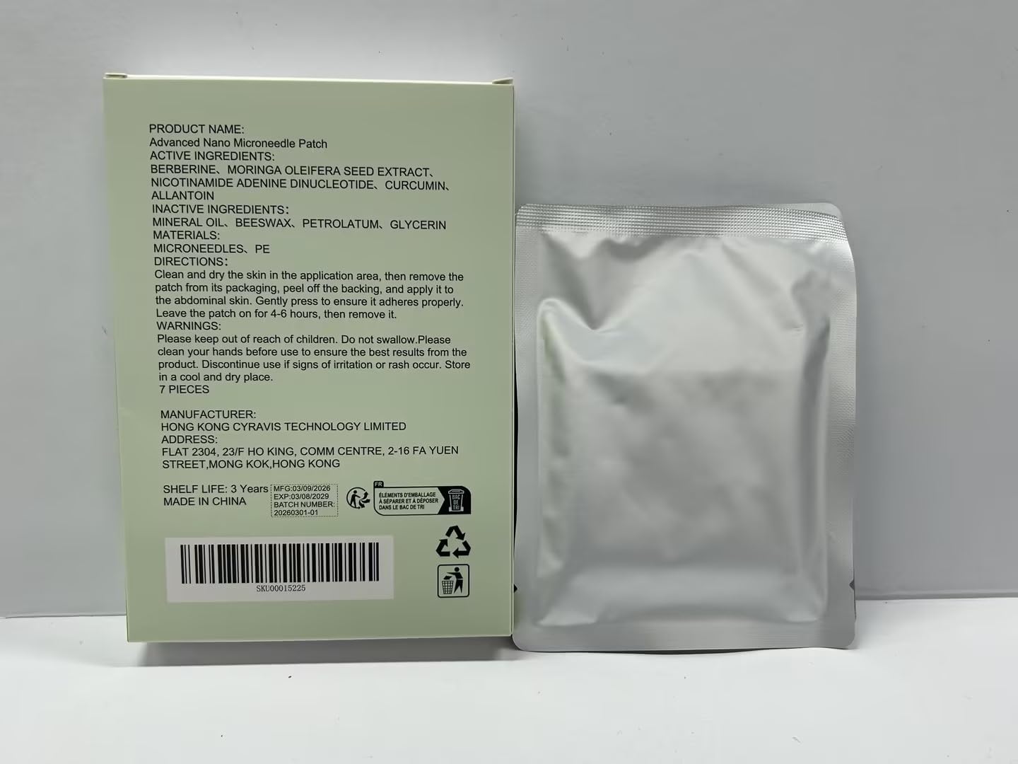 4 Cajas Moringa x Berberine Patch 10 en 1, Parche Nano Microneedle Adelgazantes, ingredientes naturales, fácil de aplicar, invisible debajo de la ropa, ideal para hombres y mujeres