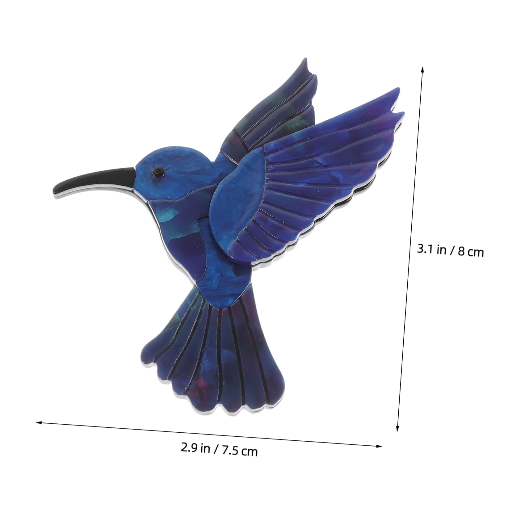 SHERCHPRY 5stücke Hummingbird Brosche Pin Aus Strapazierfähigem Material Süßes Design Für Kleidung Schals Und Taschen Dekorativer Anstecker Für Verschiedene Anlässe