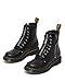 Dr. Martens Women's 1460 Twin Zip Fashion Boot, Black Wanama, 11