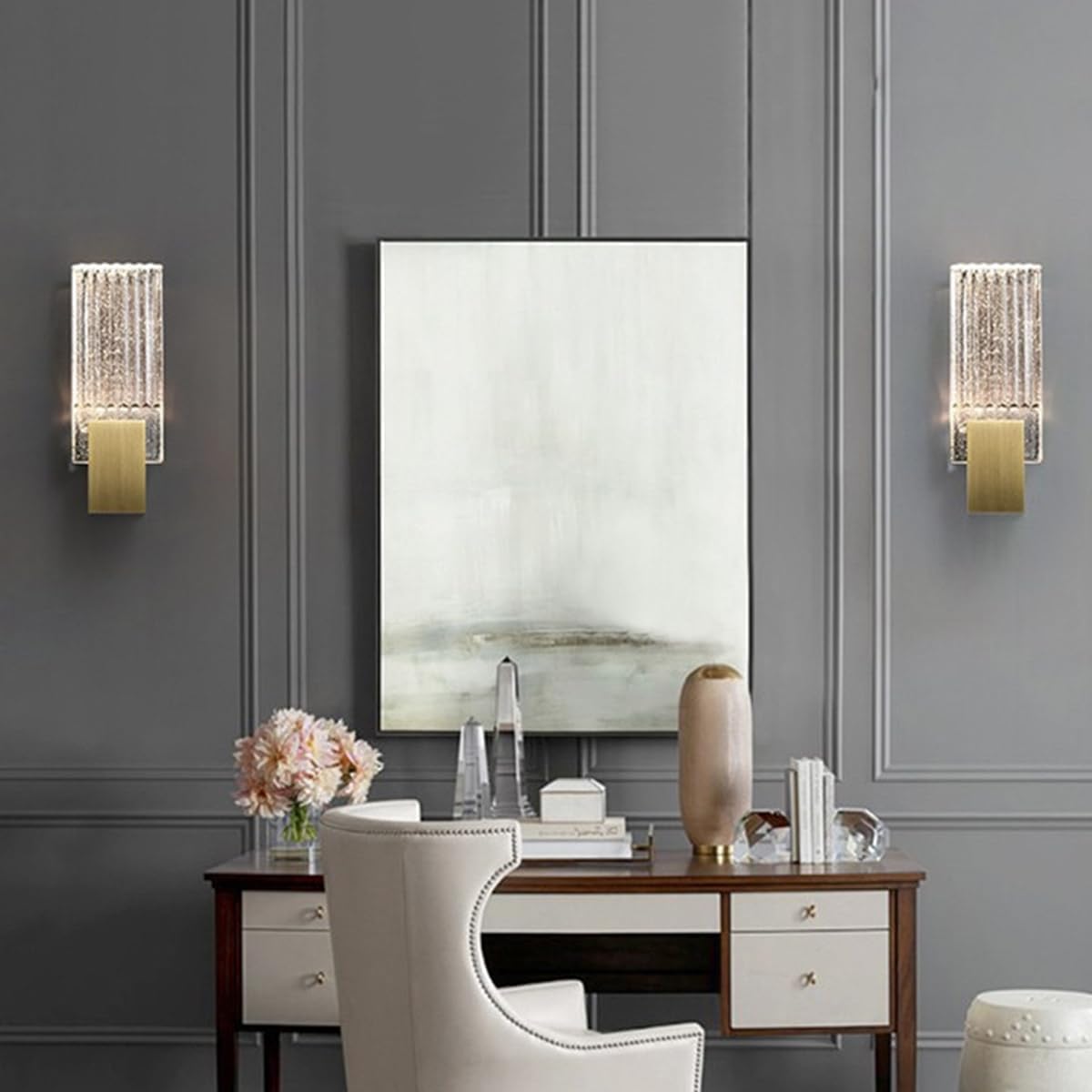 Crystal l Light Modern l Sconces Bedside Lamp l Mounted Reading Light Hallway Decorative l Lamp LED Sconces Lighting Fixture Compatible with Living Room,eliers