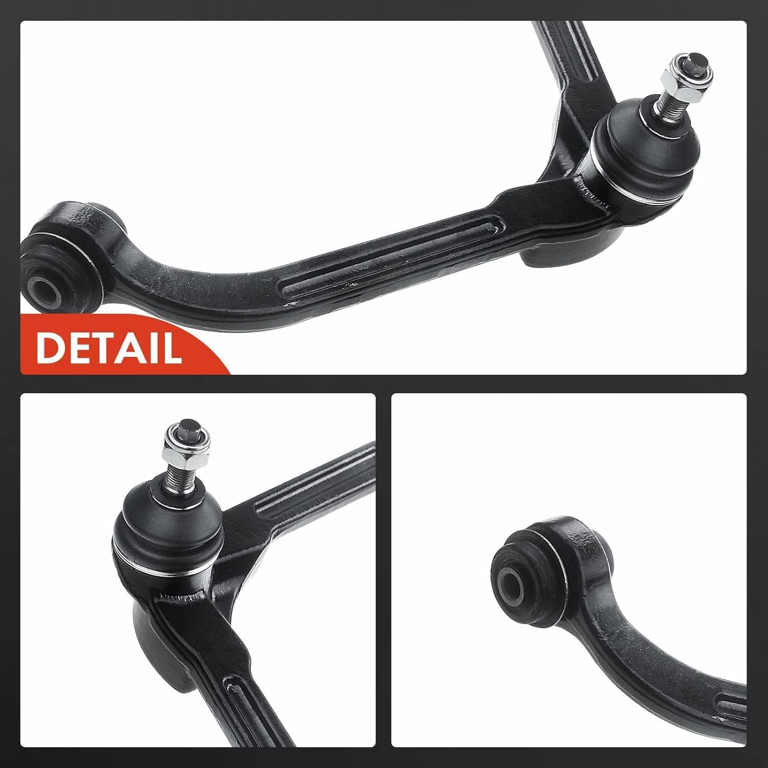 A-Premium 2 x Front Upper Control Arm, with Ball Joint & Bushing, Compatible with Jeep Liberty 2002-2007