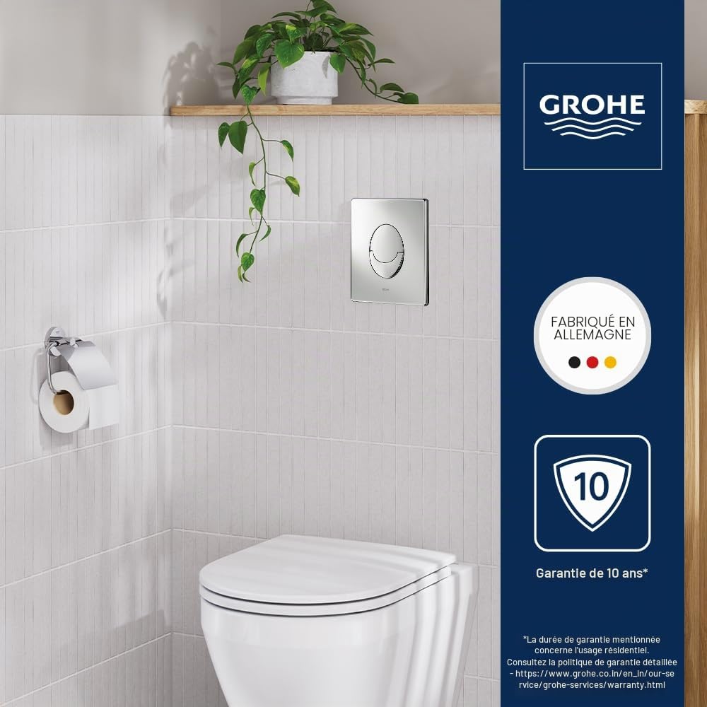 GROHE Skate Air Plaque de Commande, ABS, Chromé, 38505000