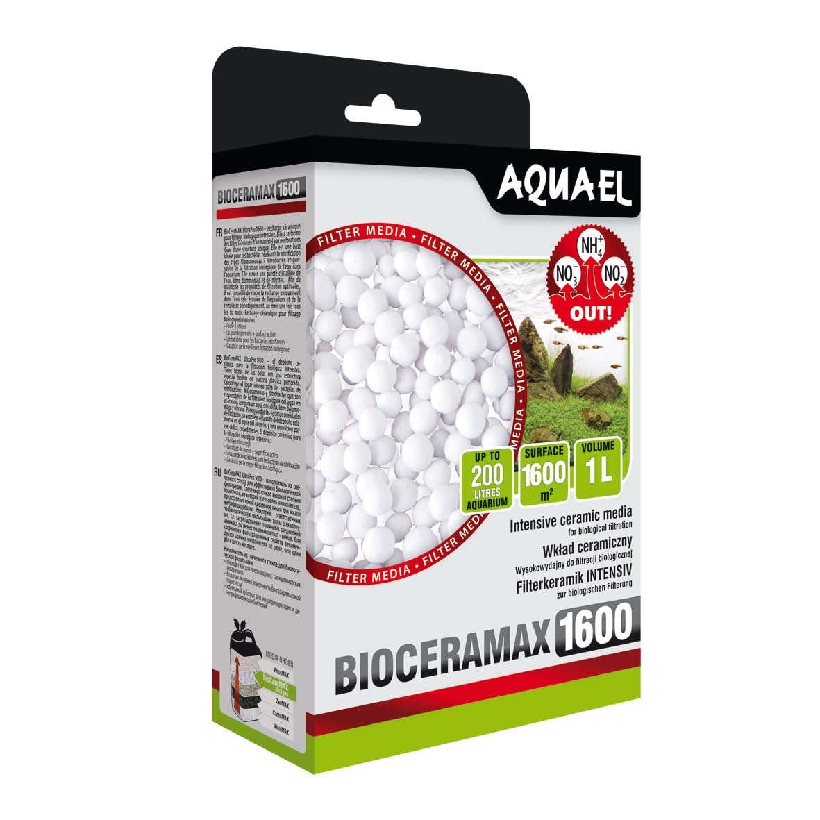 AQUAEL Biocermax Pro 1600, 1 litr