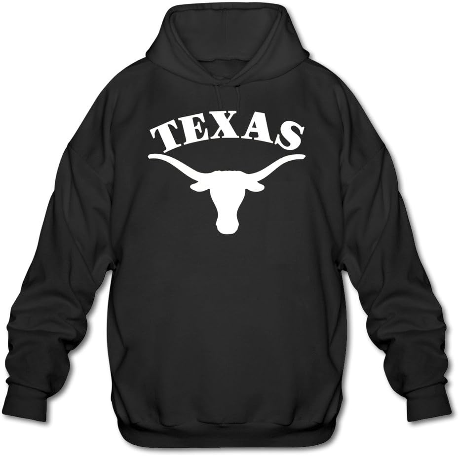 Men's Texas Longhorns Logo Hoodie L Black