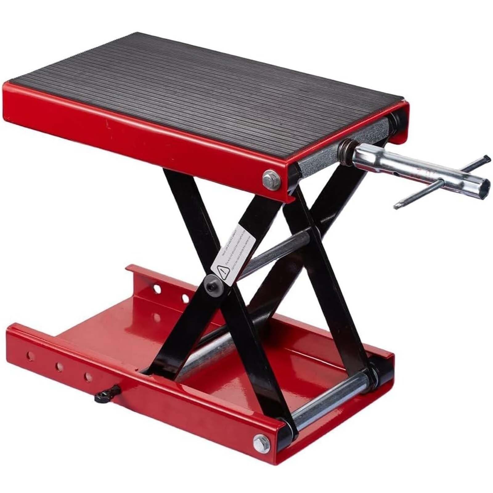 GYKOZY Heavy Du Motorcycle Lift Table Hydraulic Scissor Jack Wide Platform Stable Car Support Adjustable Height Vehicle Hoist for Easy Repairs and Maintenance