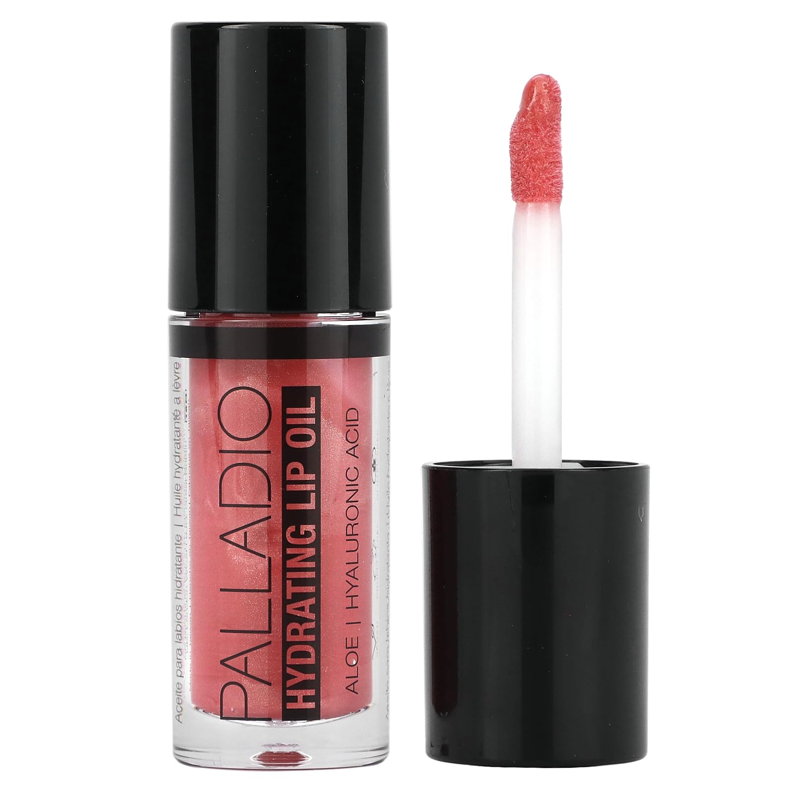 Hydrating Lip Oil Infused with Hyaluronic Acid, Non-Sticky Formula, Subtle shine with tinted sheer color, liquid lipstick, locks in moisture to prevent chapped lips 0.13 Oz. (FLY)