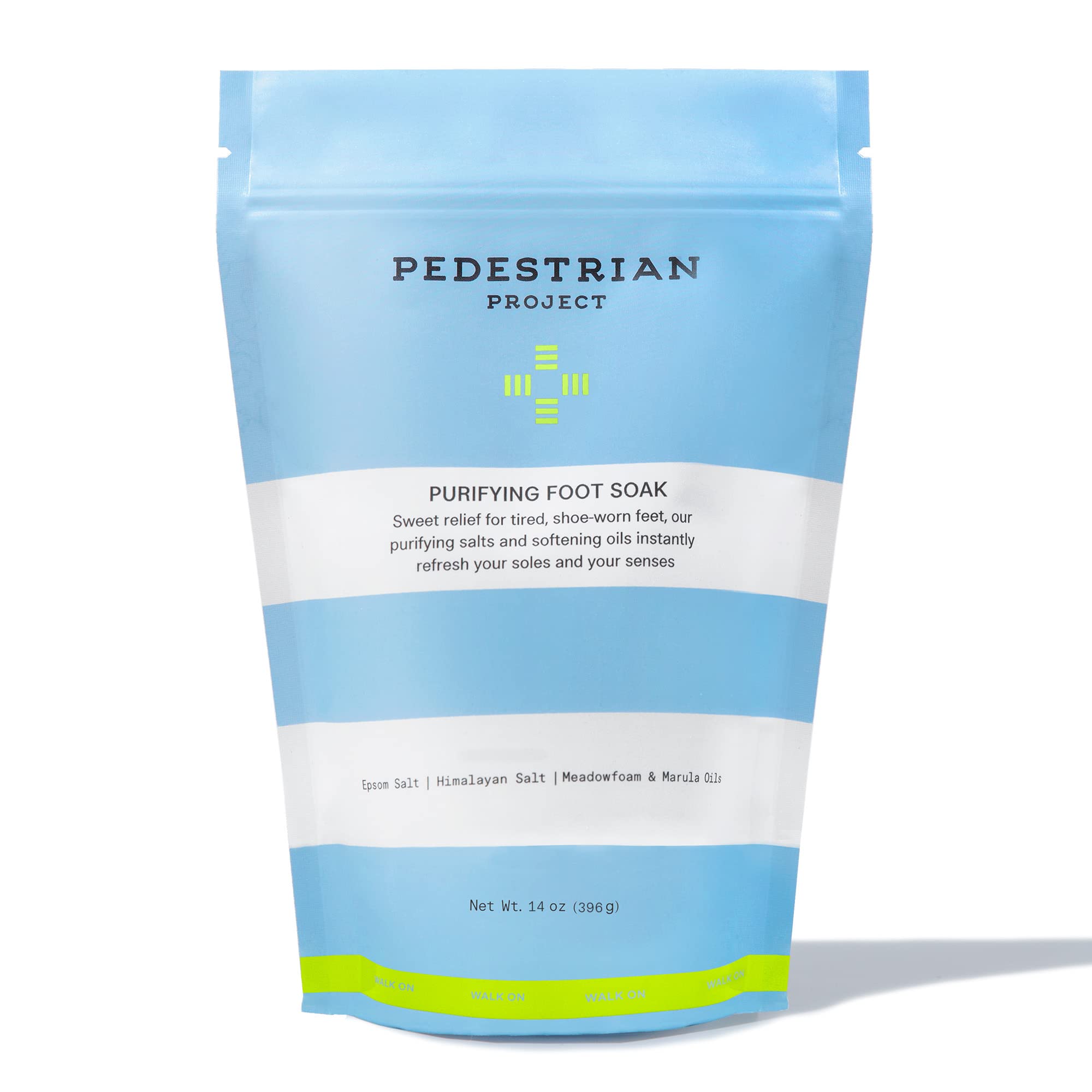 Pedestrian Project Purifying Foot Soaking Salts - Softens, Soothes, Detoxifies - Dead Sea, Himalayan & Epsom Salt, Marula & Meadowfoam Oils, Vegan,