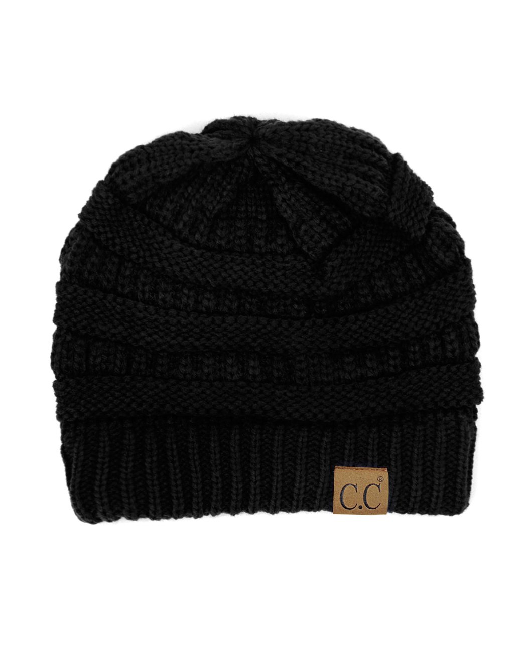 Trendy Warm Chunky Soft Stretch Cable Knit Beanie Skully