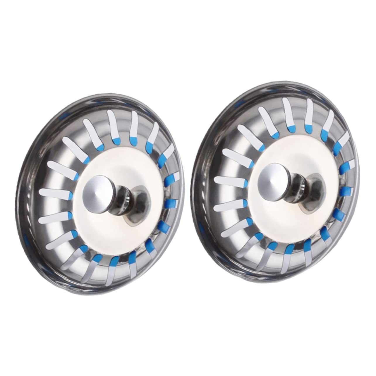 NUOBESTY 2 Series Filtro De Drenaje De Ducha Ventosa Colador De Fregadero Accesorios para Fregadero De Cocina Pequeño Tapa De Drenaje Colador para 2 Piezas