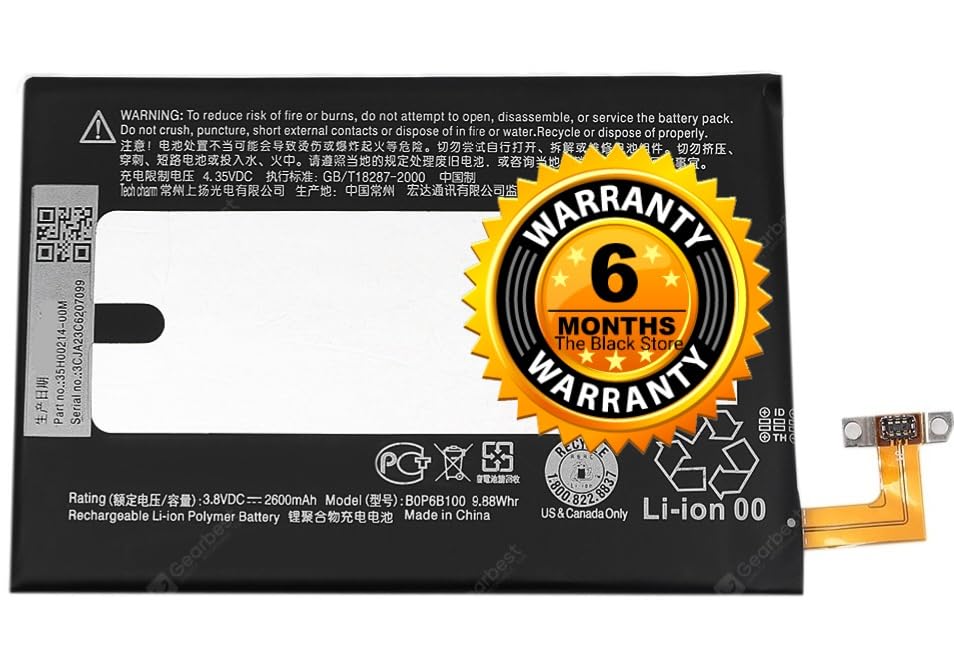 Image of Original B0P6B100 Battery Compatible with HTC 1 M8, 1 E8