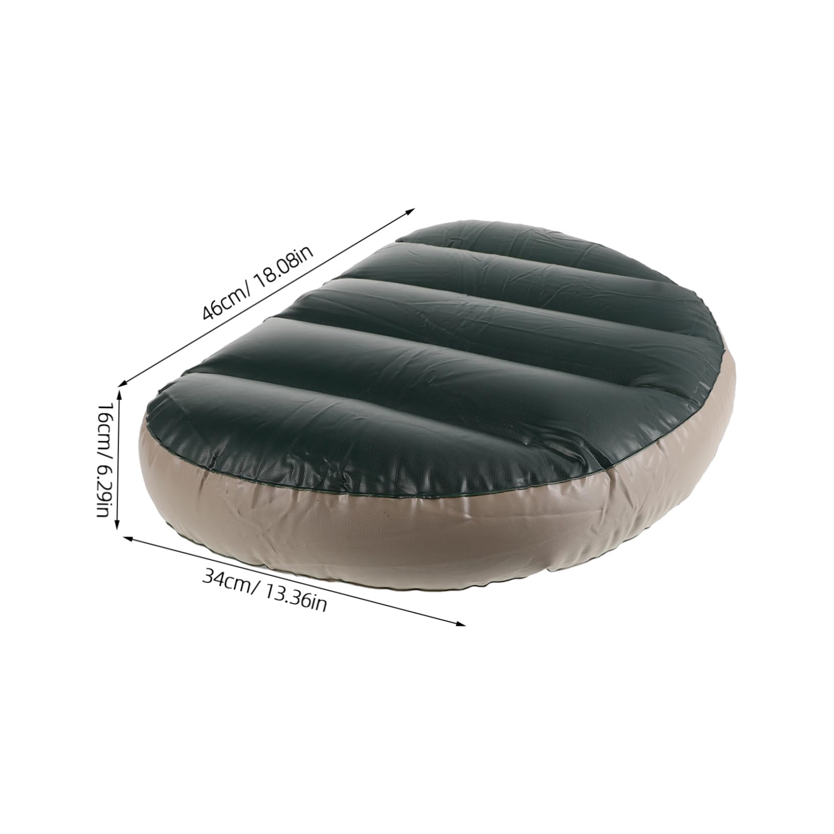 KICHOUSE Enhanced Comfort Inflatable Boat Seat PVC Pad for Kayaks Canoes Marine Camping Accessories