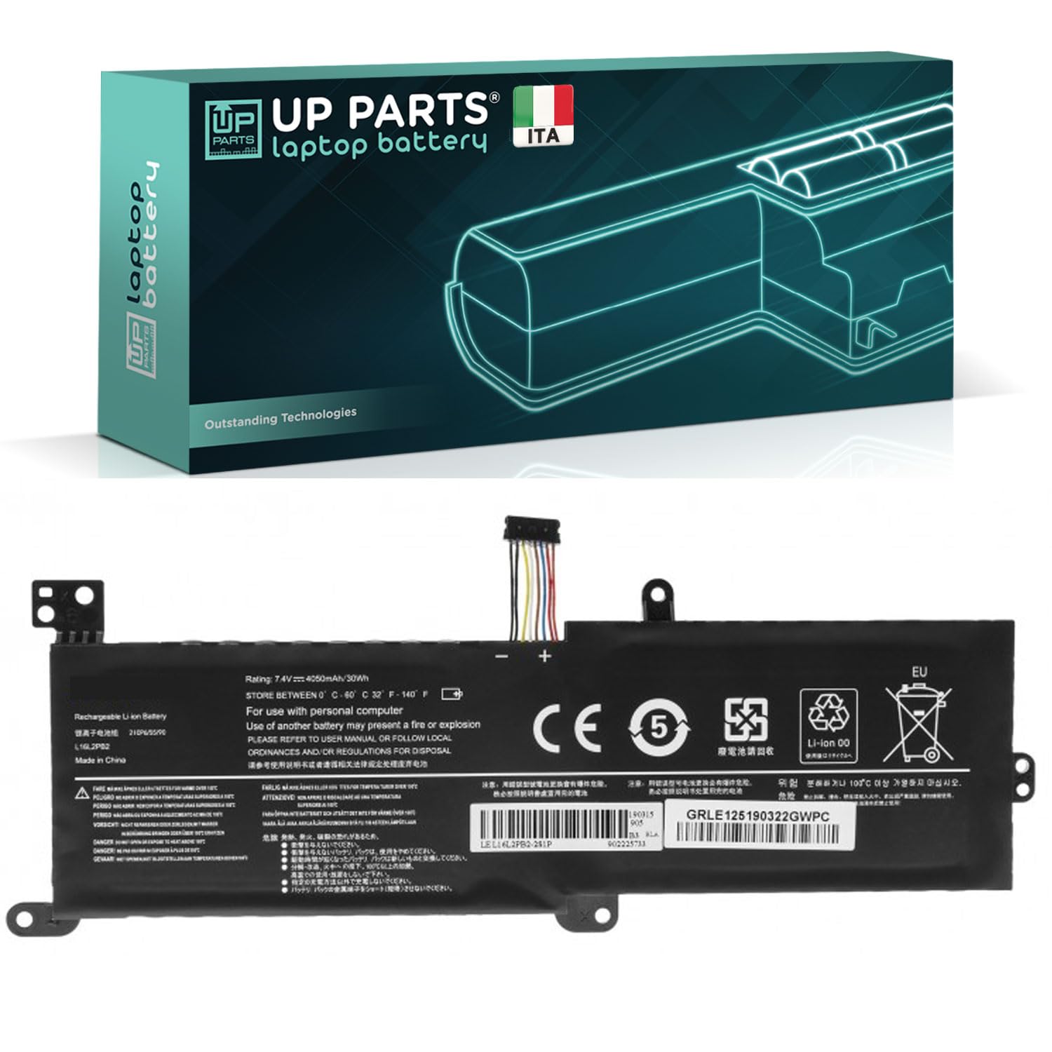 36 Wh Batería compatible con Lenovo L16C2PB2 L17M2PB7 (7,4 V, 4730 mAh) para ordenador portátil IdeaPad 320-15IAP 320-15IKB 320-15ISK 330-14AST 330-17AST 3-15ITL05