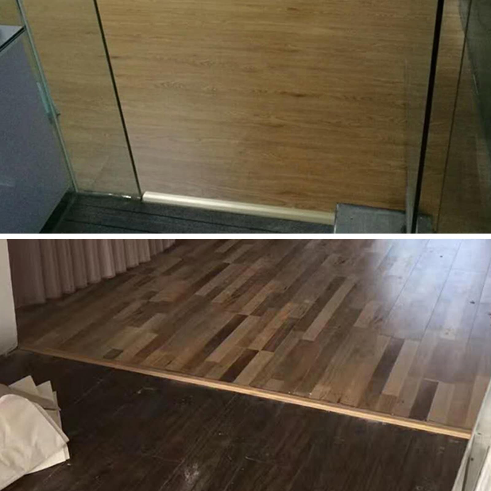 Listwa osłonowa do płytek do formowania, listwa przejściowa do cięcia, antypoślizgowa listwa wykończeniowa z profilu aluminiowego, szerokość 45 mm