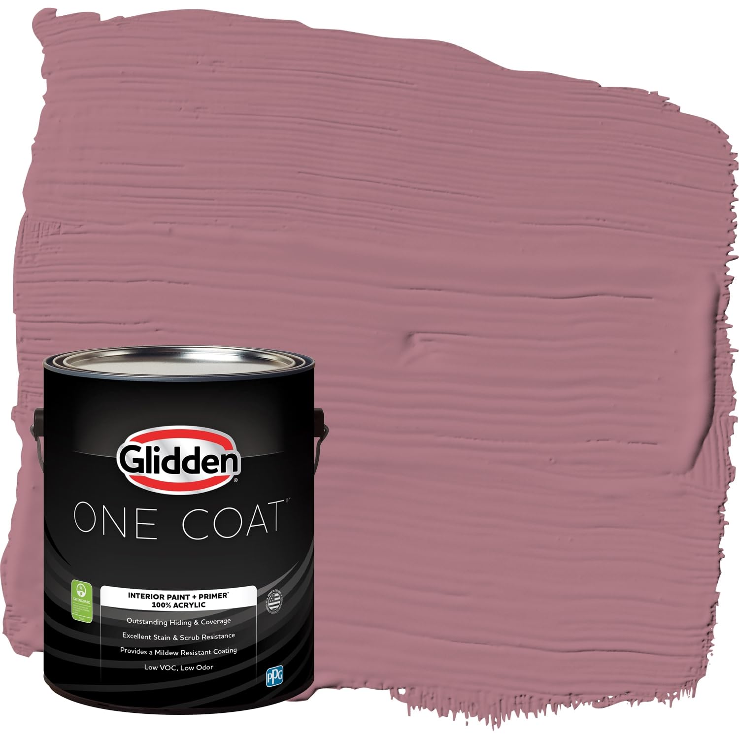 Glidden One Coat Interior Paint & Primer Flat Mauve Madness
