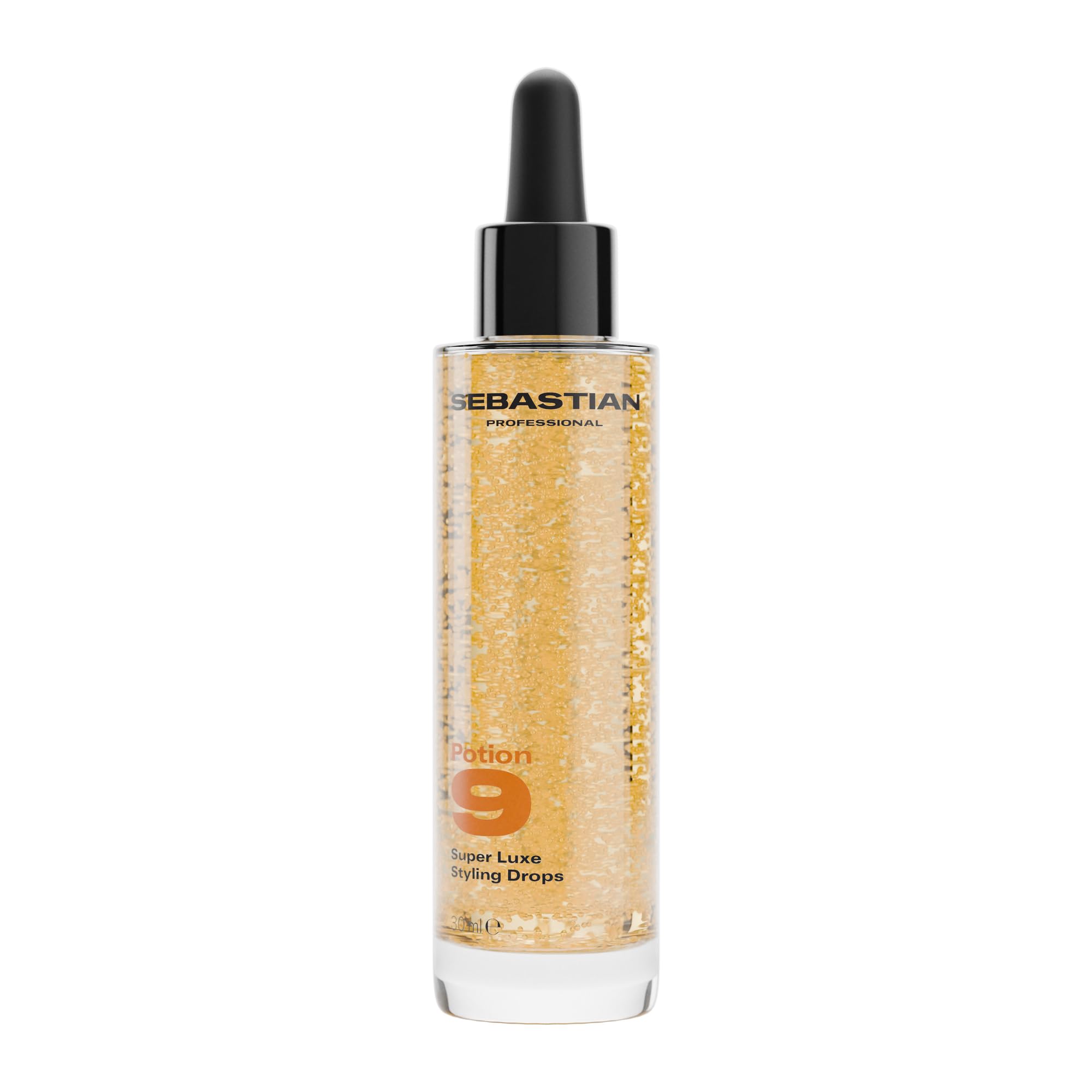 Sebastian Professional Potion 9 Super Luxe Styling Drops – Leichte Haarstylingpflege mit 72h Anti-Frizz Kontrolle, UV- & Hitzeschutz für geschmeidiges, glänzendes Haar – 30 ml