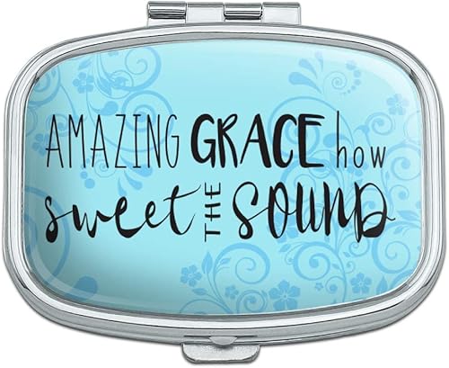 Amazing Grace How Sweet The Sound - Caja de regalo rectangular para píldoras