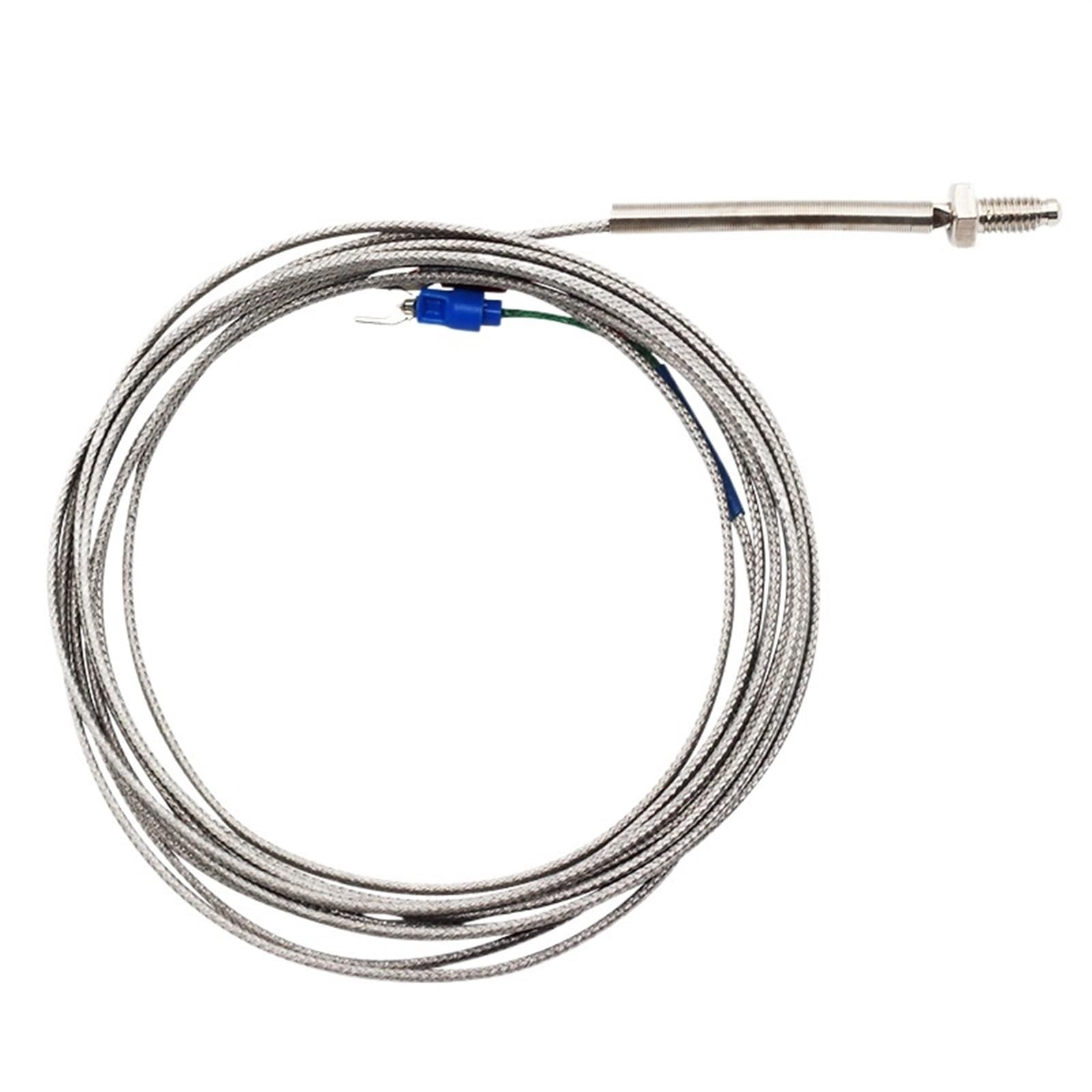 Gwint M6 Śruba Termopara 0,5 m 1 m 2 m 3 m Typ K J PT100 Czujnik temperatury sondy 0-400℃ do termostatu cyfrowego PID (kolor: PT100 typ 3m)