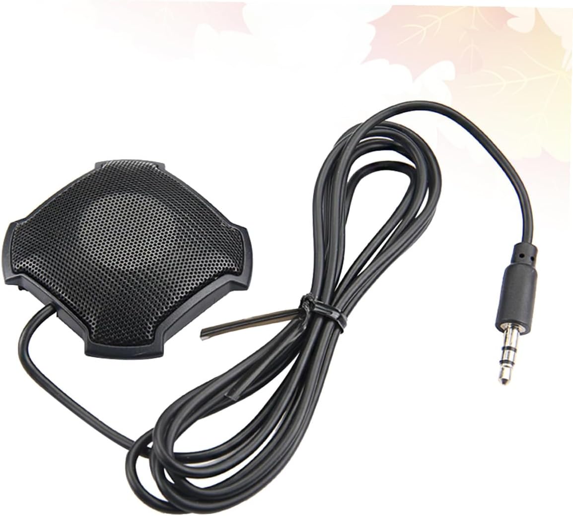 360-degree Capacitive Omnidirectional Computer Microphone for Gaming and Voice Chat, Desktop USB Microphone with Noise Reduction for Online Meetings and Streaming