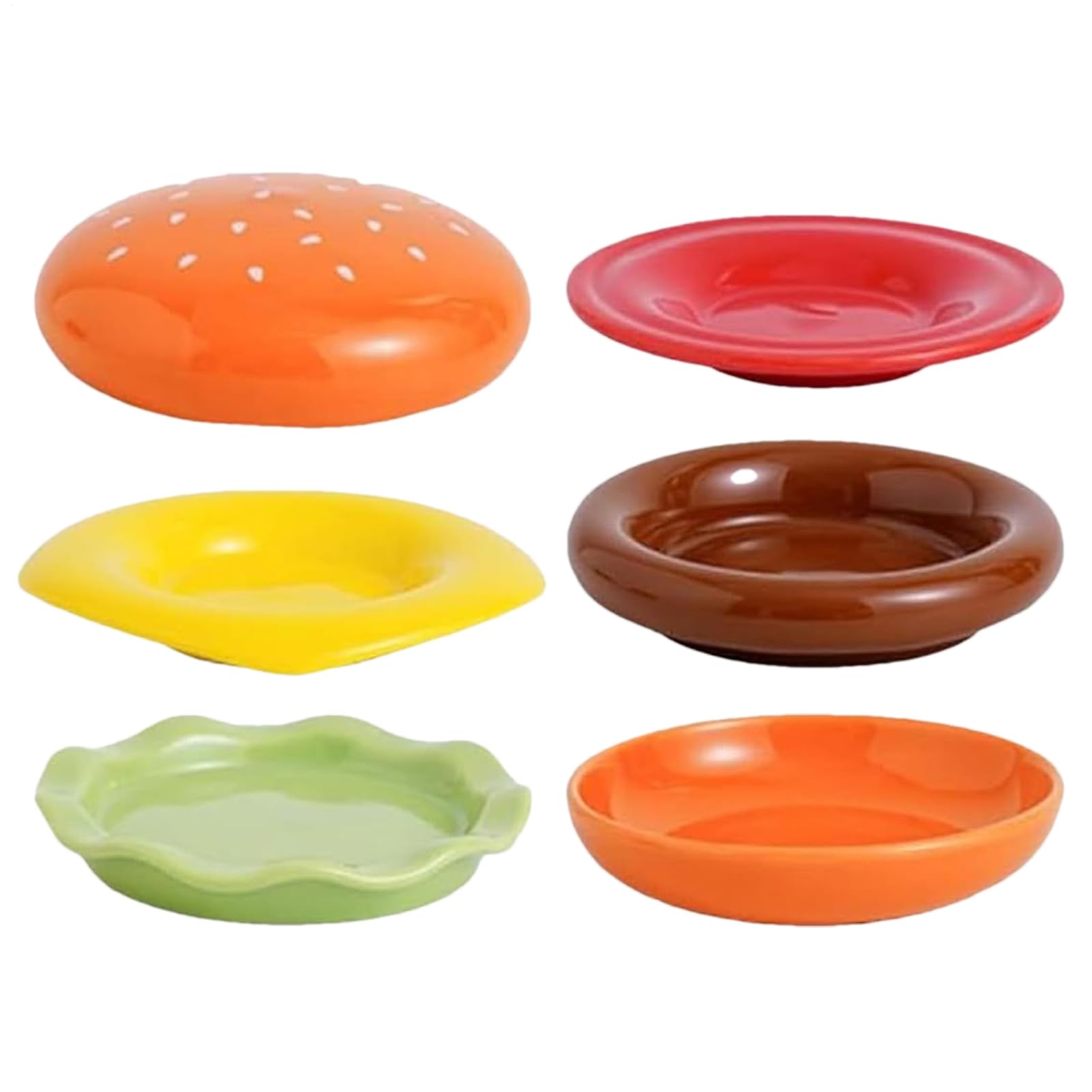 Set d'assiettes burger empilable pour buffets de mariage et réception