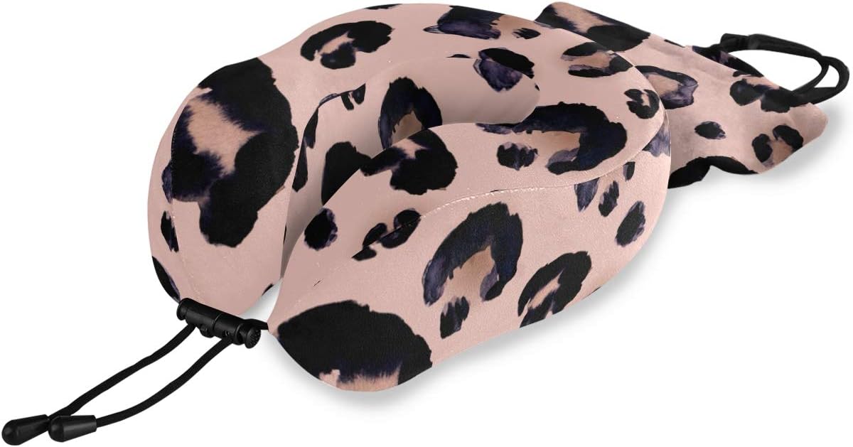 leopard neck pillow