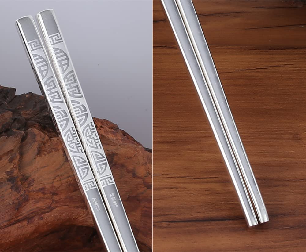 Sterling Silver Chopsticks 52g Pure Silver Chopsticks Household