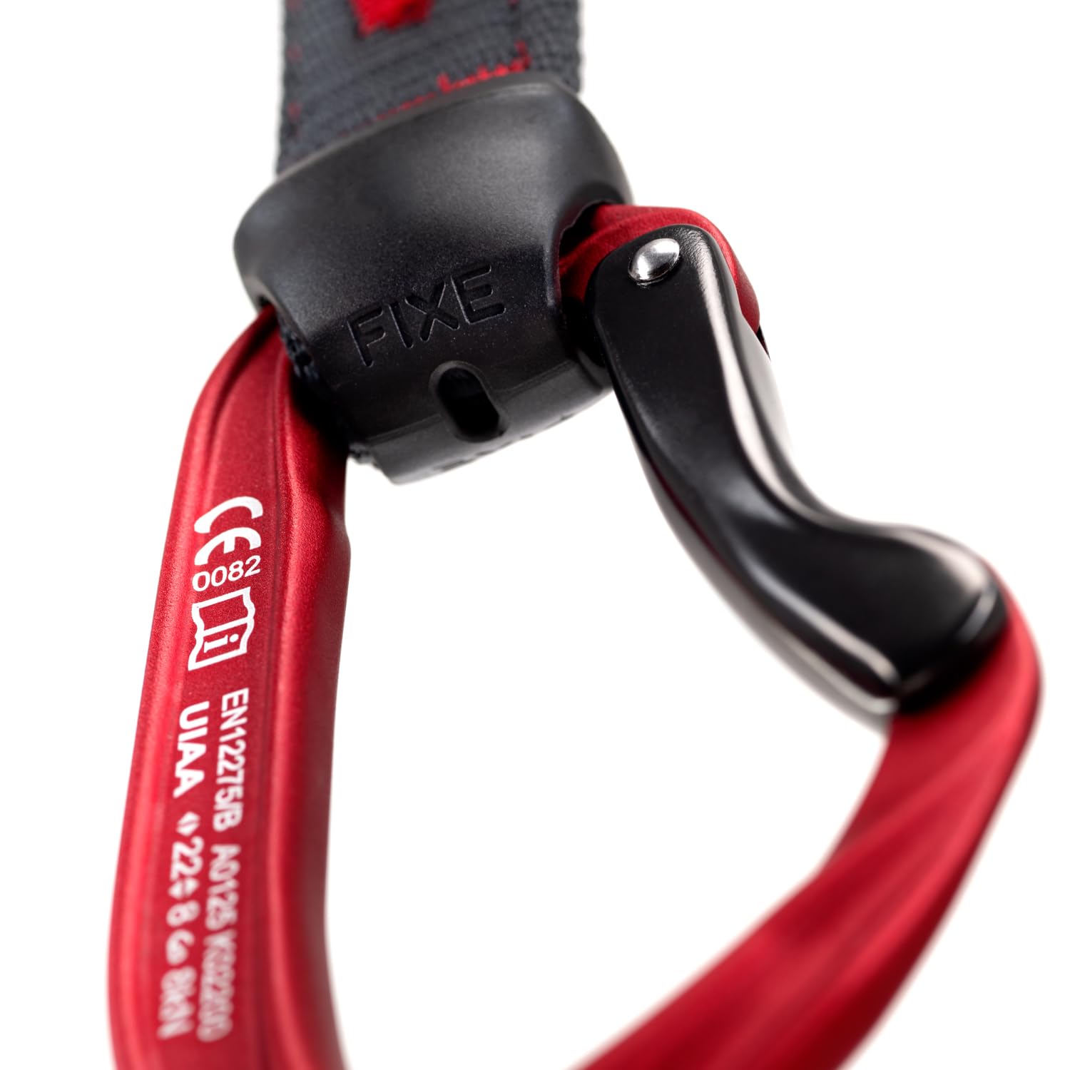 FIXE - Pack 4 Cintas Exprés Picot para Escalada Deportiva, Mosquetones Ligeros con Nariz Cónica, Snagfree y Doble Verruga, Cinta de Poliamida 25 mm, EN 12275