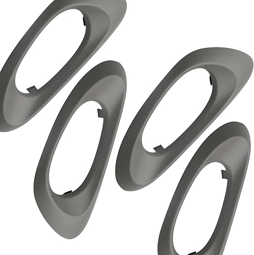 Miniatura 3 de APPERFiT Cubierta de bisel para manija de puerta interior (4 piezas) compatible con Chevy Trailblazer 2002-2009, reemplaza 25894591 25894592