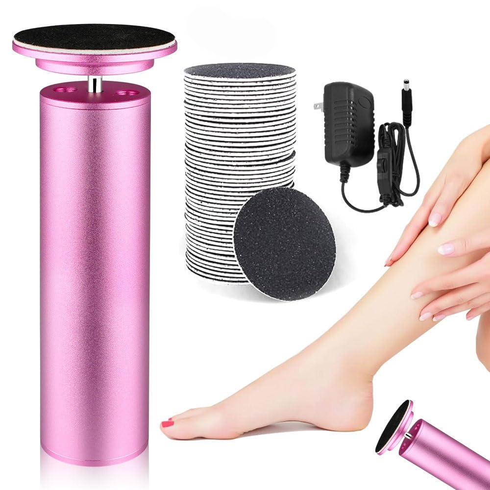 vera beauty Luva Pro - für seidig glatte Füße Motorisierter Hornhautentferner mit einstellbarer Geschwindigkeit, Ersatzpads für weiche Füße und effektive Pflege bei rissiger Haut.