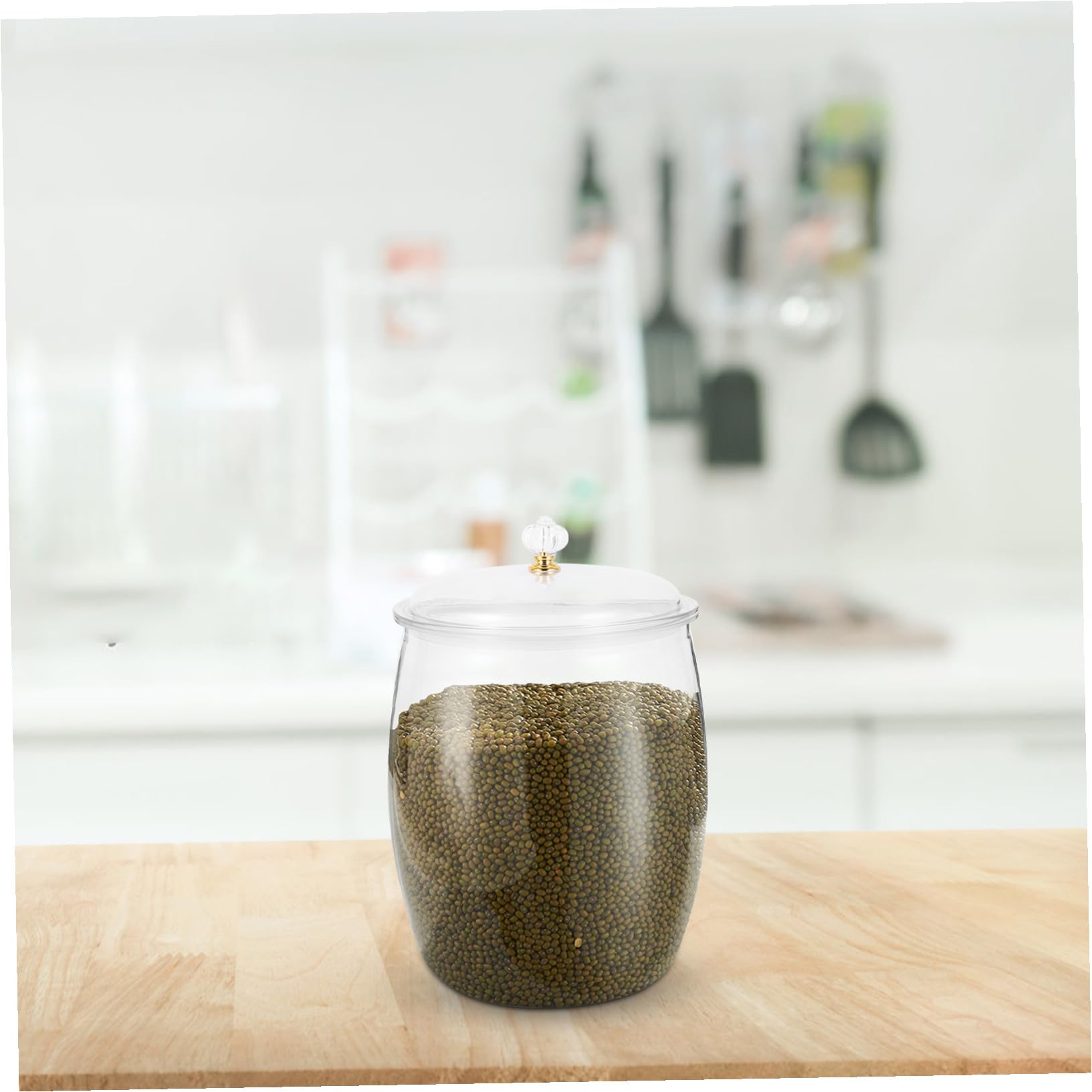 Verschließbares Großes Vorratsglas Aus Glas Durchsichtiges Kimchi Und Getreideaufbewahrungsglas Für Haushalt Luftdichter Gärbehälter Mit 6,5l Volumen