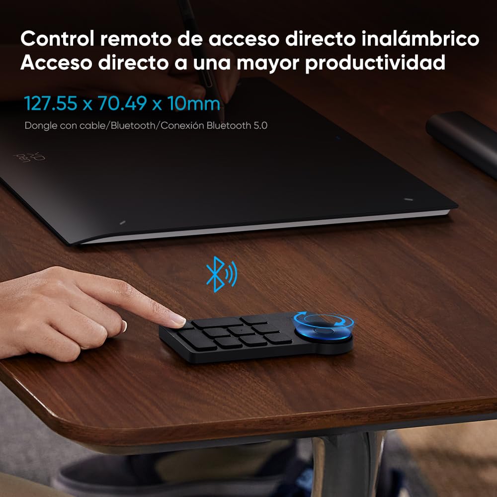 XPPEN Deco Pro MW Gen2 Tableta Gráfica Dibujo Digital Bluetooth con Lapiz X3Pro de 16k Niveles de Presión, Tableta de Dibujo con Teclas Expresas Inalámbrica (9”x6”)