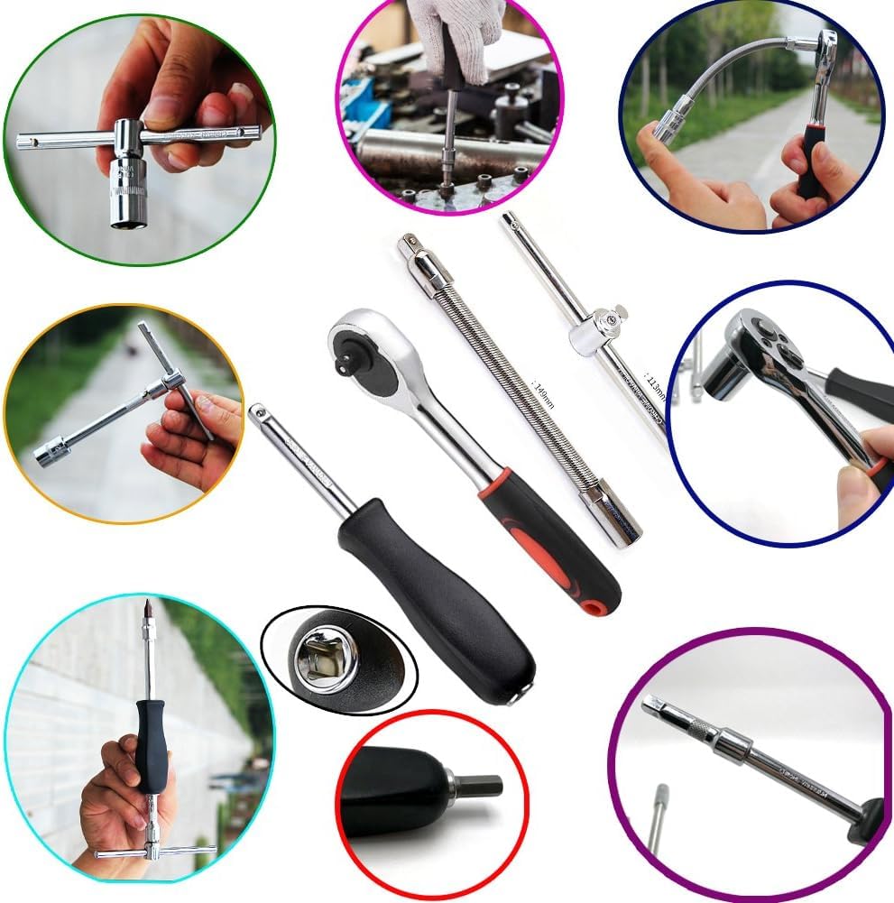 ALI SHIPPING 46 PCS Tool Kit Set - Compact Household and DIY Tool Set for Homeowners, Beginners, Car Owners, and Office Workers - All-in-One Multi-Purpose Repair Tools for Home and Apartment Use 3