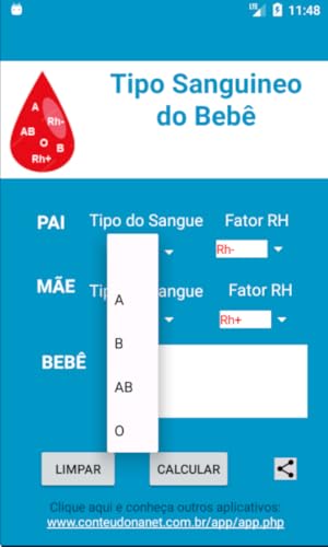Tipo Sanguíneo do Bebê