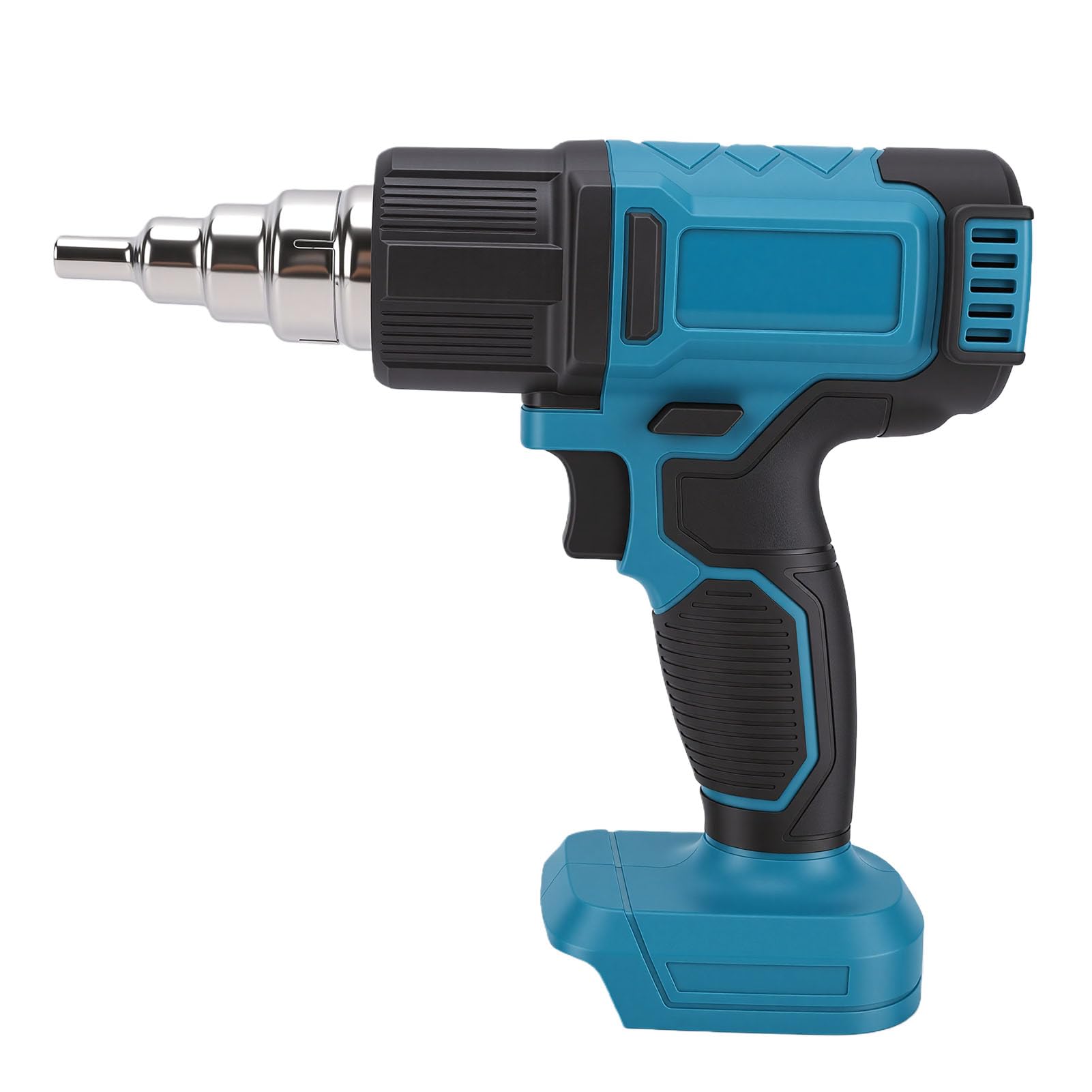 Eujgoov Pistola de Calor Inalámbrica para Batería de 18 V 122-1022 °F LCD Temp Ajustable | 5 configuraciones de flujo de aire, función de memoria guarda la última temperatura, bloqueo de seguridad para decapado de