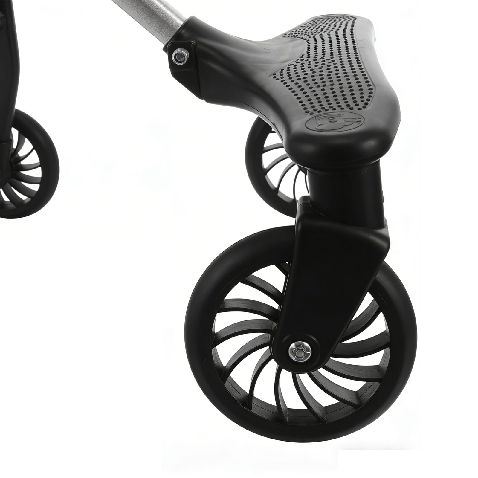 Roue de Frein pour Poussette en Pu Noir, Avant ou Arrière