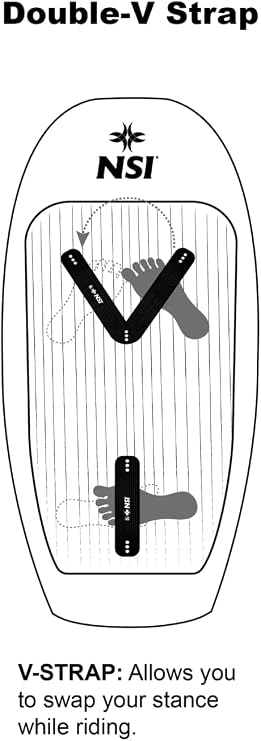 NSI Foil EVA Foam Double V Foot Strap